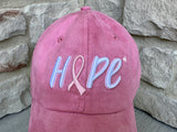 NEW! HOPE Pink Ribbon Cap