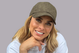 NEW!!! Microsuede Olive Green Cap