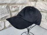 Microsuede Black Cap