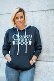 Classy With a Side of Hood Hoodie - BLACK/GREY