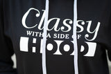 Classy With a Side of Hood Hoodie - BLACK/GREY