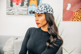 Grey Leopard Cap