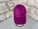 Microsuede Magenta Cap