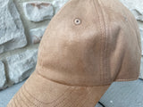 Microsuede Tan Cap