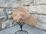 Microsuede Tan Cap